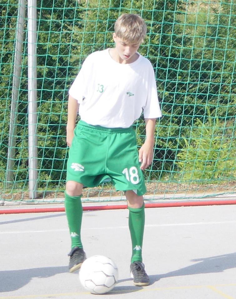 Foto 8
Kevin Kampl med demonstracijo. V arhivu sem našel nekaj njegovih fotografij. Bil je najmanjši, a je naredil največjo kariero: igral je tudi za Salzburg in Leipzig.