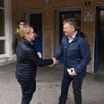 Obisk ministrice Helene Jaklitsch pri slovenskih sportnih drustvih na Trzaskem
