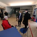 Obisk ministrice Helene Jaklitsch pri slovenskih sportnih drustvih na Trzaskem