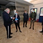 Obisk ministrice Helene Jaklitsch pri slovenskih sportnih drustvih na Trzaskem