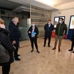 Obisk ministrice Helene Jaklitsch pri slovenskih sportnih drustvih na Trzaskem