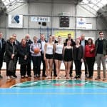 Obisk ministrice Helene Jaklitsch pri slovenskih sportnih drustvih na Trzaskem