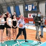 Obisk ministrice Helene Jaklitsch pri slovenskih sportnih drustvih na Trzaskem