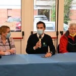 Obisk ministrice Helene Jaklitsch pri slovenskih sportnih drustvih na Trzaskem