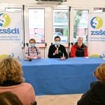 Obisk ministrice Helene Jaklitsch pri slovenskih sportnih drustvih na Trzaskem