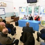 Obisk ministrice Helene Jaklitsch pri slovenskih sportnih drustvih na Trzaskem