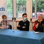 Obisk ministrice Helene Jaklitsch pri slovenskih sportnih drustvih na Trzaskem