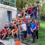 Čistilna akcija v repenski telovadnici