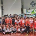 Božičnica Športne šole Polet Kontovel: skupine košarkarjev