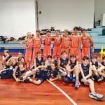 Božičnica Športne šole Polet Kontovel: skupine košarkarjev