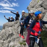 Planinci AŠD Mladina in SK Devin na ferato Zimska roža in Bion