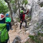 Planinci AŠD Mladina in SK Devin na ferato Zimska roža in Bion