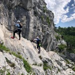 Planinci AŠD Mladina in SK Devin na ferato Zimska roža in Bion