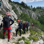 Planinci AŠD Mladina in SK Devin na ferato Zimska roža in Bion