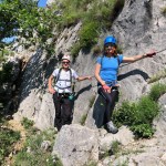 Planinci AŠD Mladina in SK Devin na ferato Zimska roža in Bion
