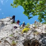 Planinci AŠD Mladina in SK Devin na ferato Zimska roža in Bion