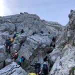 Planinke in planinci AŠD Mladina na vrh Male Mojstrovke
