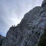 Planinke in planinci AŠD Mladina na vrh Male Mojstrovke