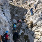 Planinke in planinci AŠD Mladina na vrh Male Mojstrovke