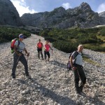Planinke in planinci AŠD Mladina na vrh Male Mojstrovke