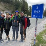 Planinke in planinci AŠD Mladina na vrh Male Mojstrovke