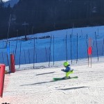Trbiž; Mattia Cargnel (SCM Calvario) in Ela Vodopivec (SK Goric