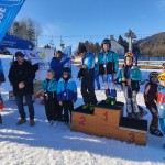 Trbiž; Mattia Cargnel (SCM Calvario) in Ela Vodopivec (SK Goric