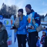 Trbiž; Mattia Cargnel (SCM Calvario) in Ela Vodopivec (SK Goric