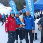 Trbiž; Mattia Cargnel (SCM Calvario) in Ela Vodopivec (SK Goric