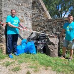 ZSŠDI: ob EPK GO!2025 uspešno čistili bregove Soče